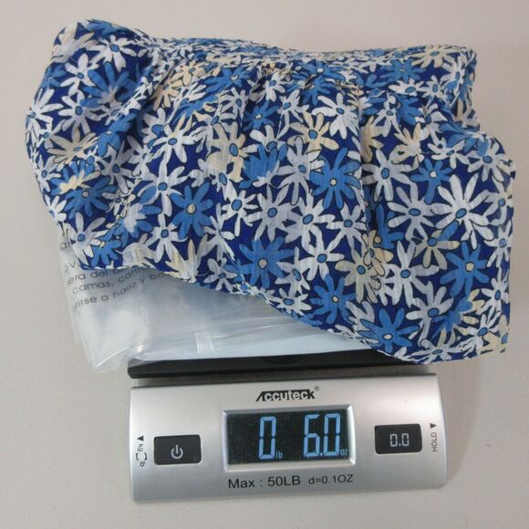 Floral Mini Skirt Size Large Blue Ruffle Lined Zipper Feminine Flowy Casual NWT - Picture 12 of 12